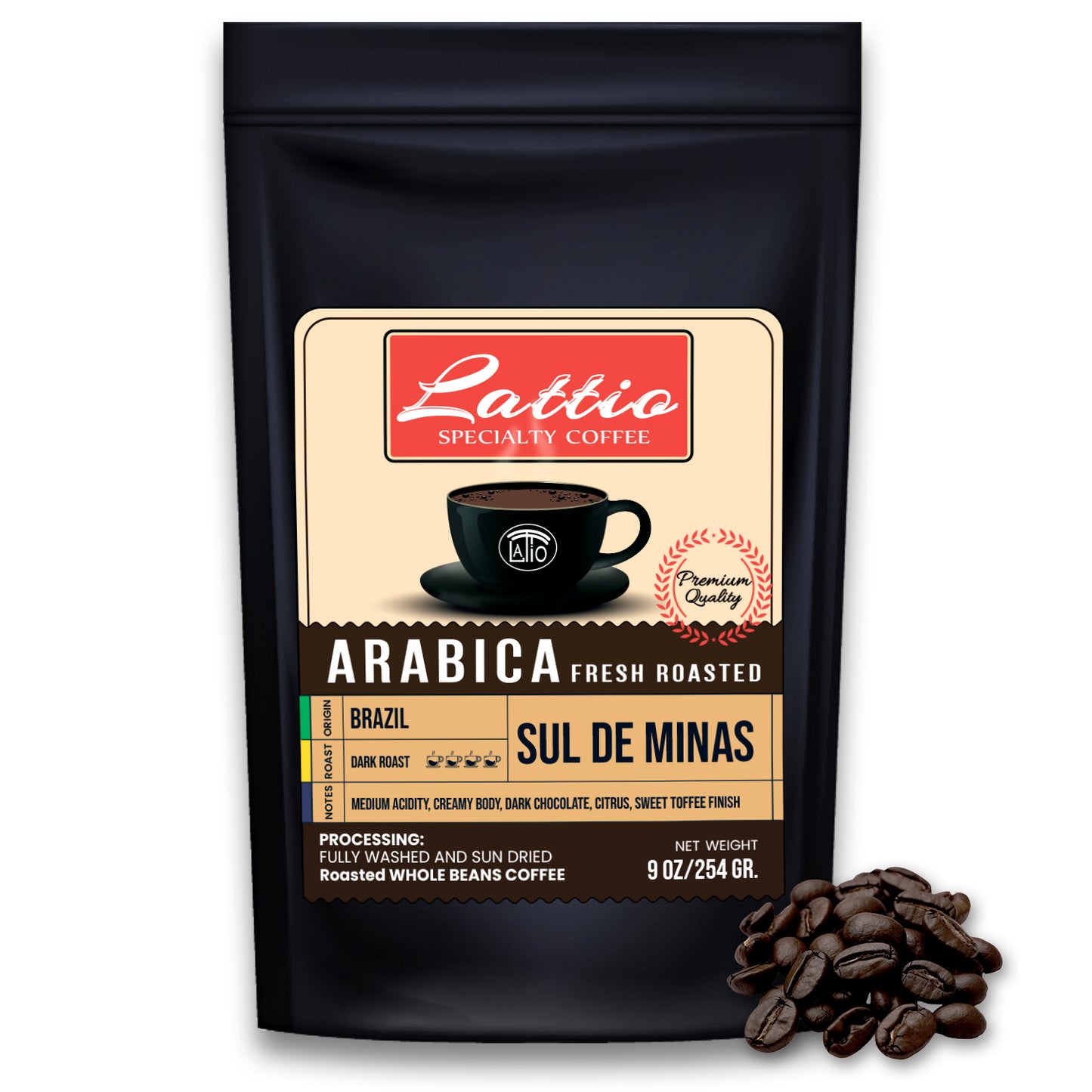 Lattio Brazil Sul Di Minas (Whole beans)