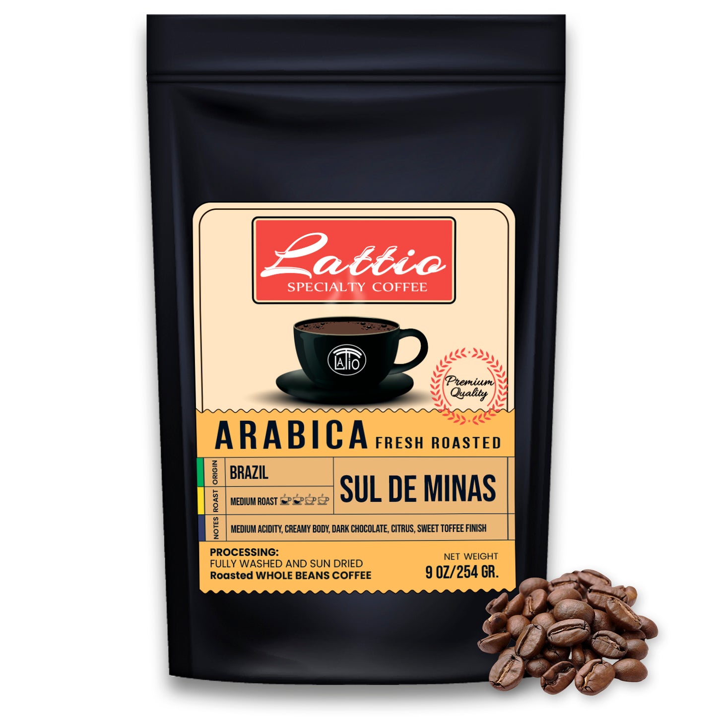 Lattio Brazil Sul Di Minas (Whole beans)
