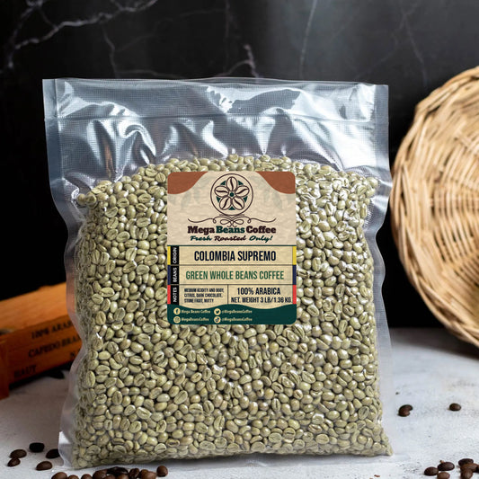 Unroasted Green Whole Bean Colombia Supremo