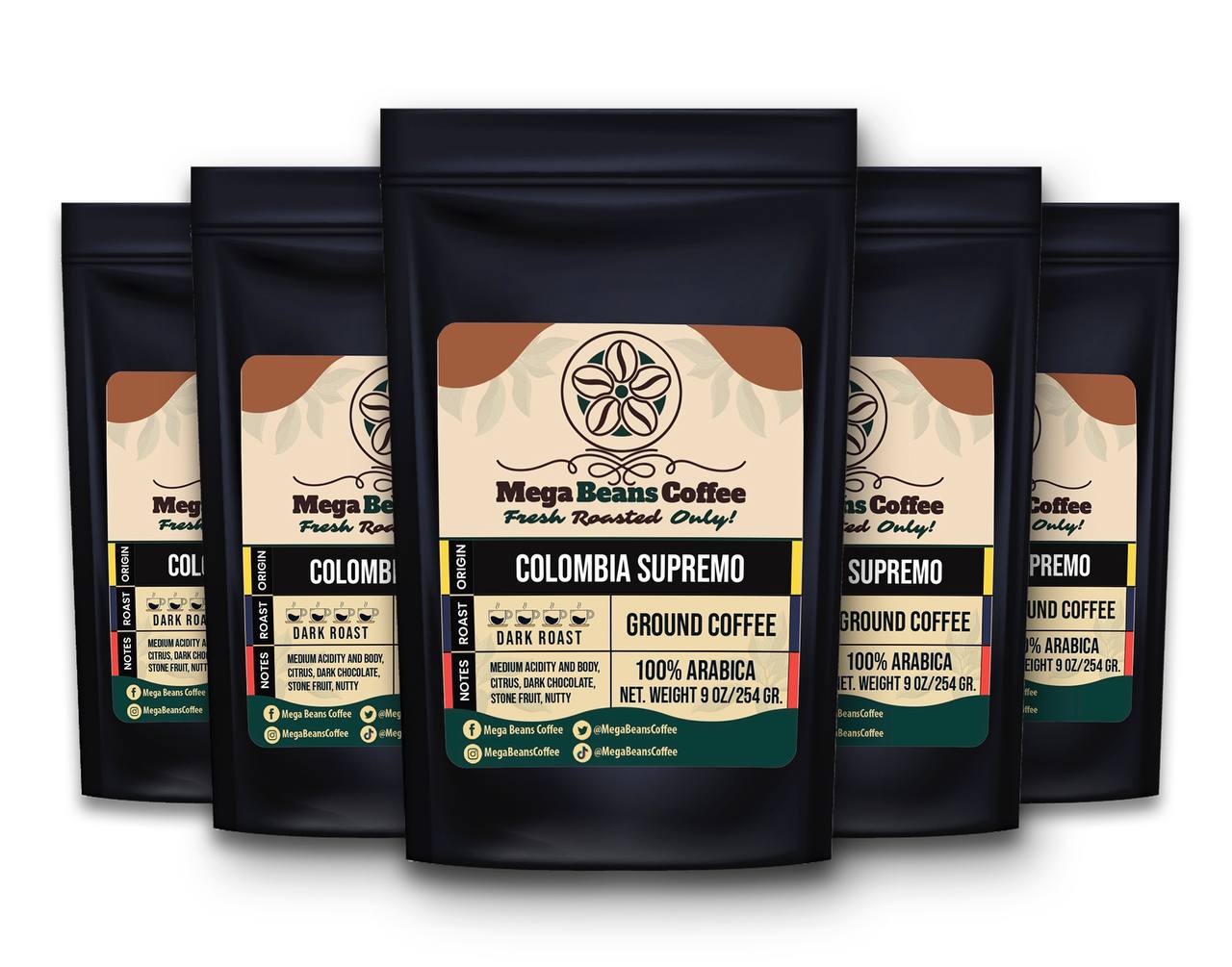 Dark roast Colombia Supremo