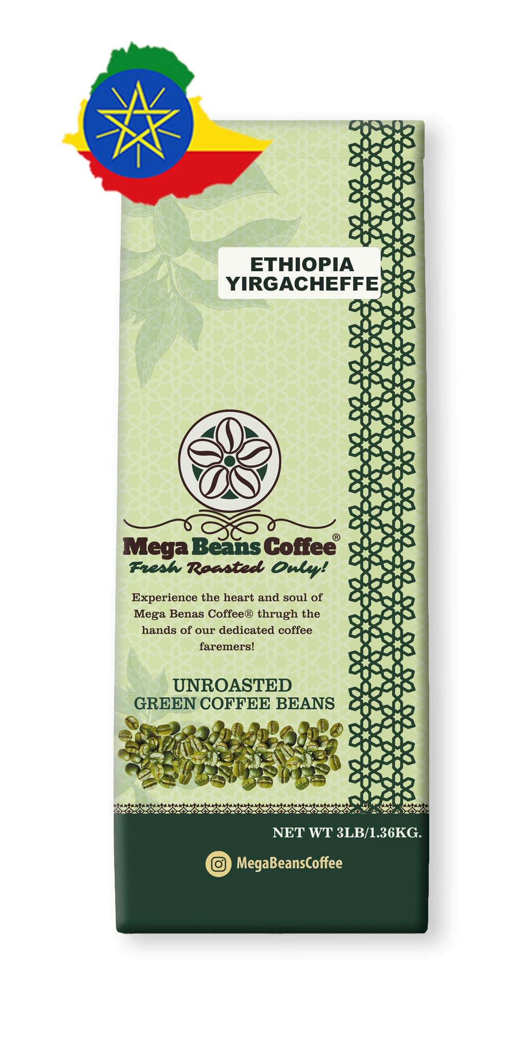 Ethiopia / Unroasted Green Coffee Beans