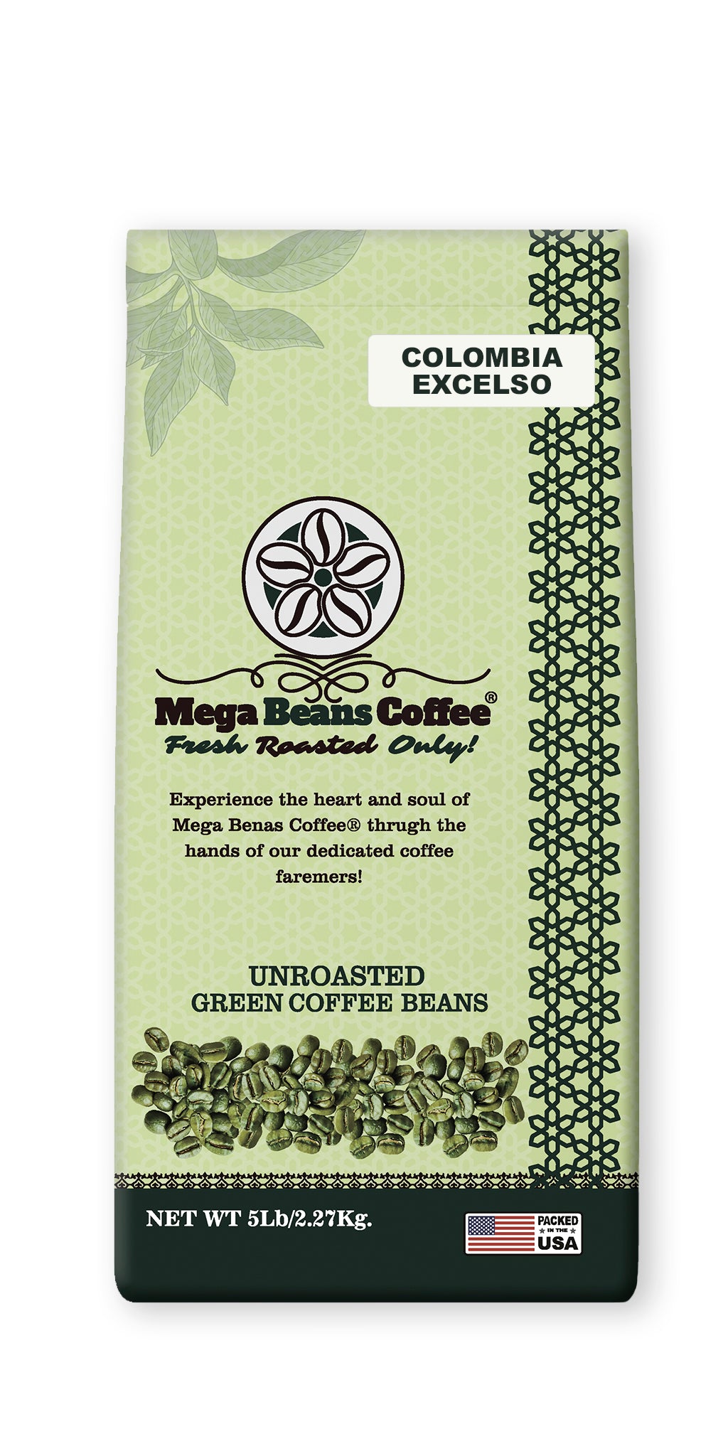 Colombia Excelso / Unroasted Green Whole Bean Coffee
