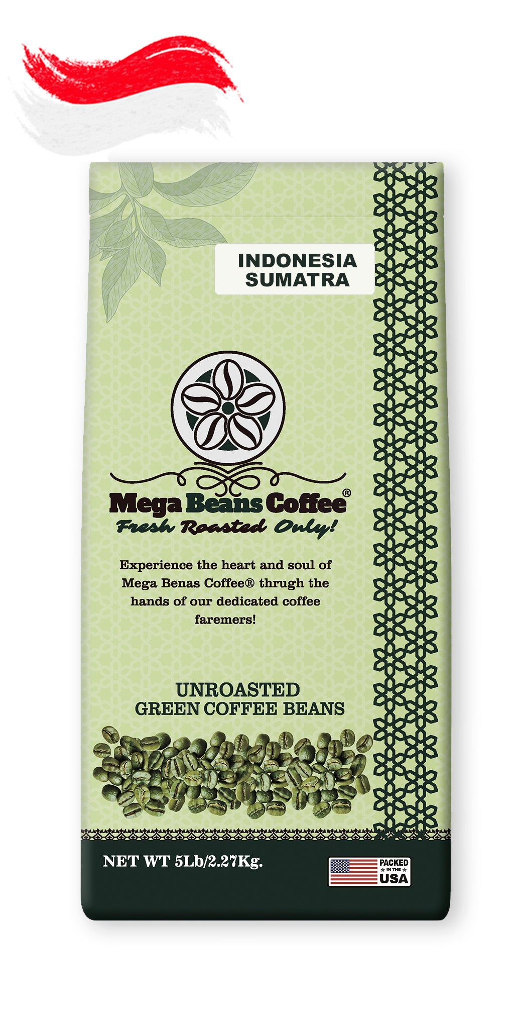 Indonesia Sumatra / Unroasted Green Coffee Beans