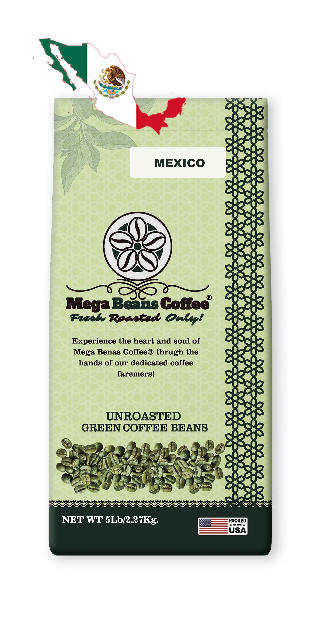 Mexico / Unroasted Green Whole Bean Coffee