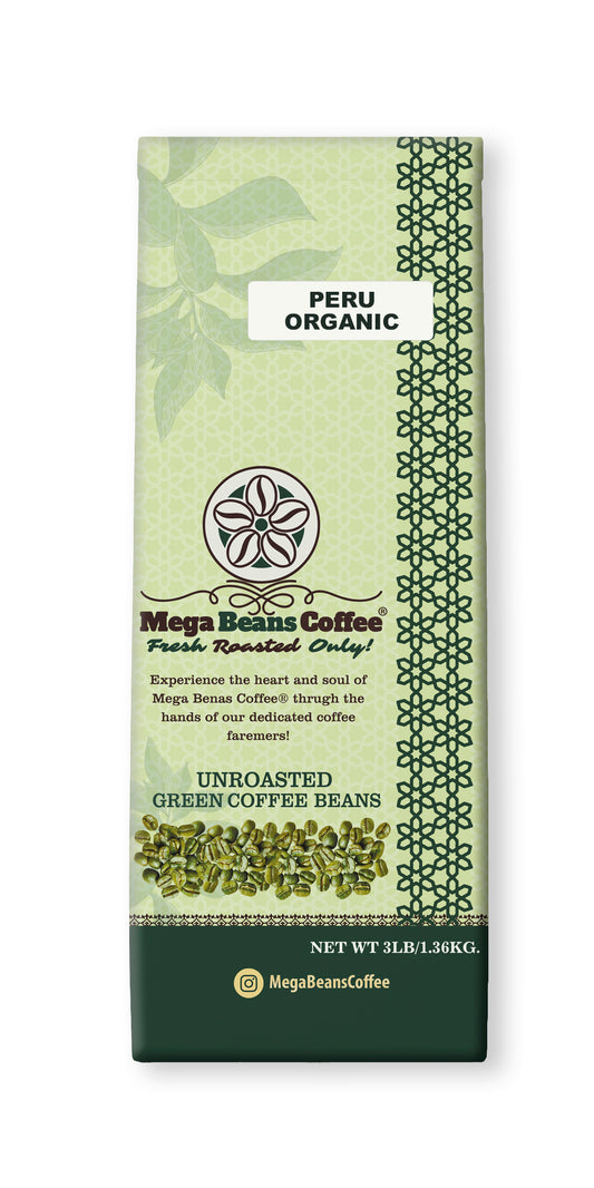 Organic Peru / Unroasted Green Whole Bean Coffee